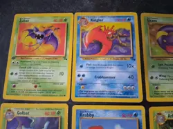 Pokemon Tcg Fossil Card Lot - Seadra Horsea Kingler Crabby Arbok Ekans Golbat - Image 2