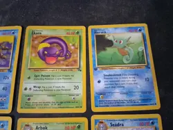 Pokemon Tcg Fossil Card Lot - Seadra Horsea Kingler Crabby Arbok Ekans Golbat - Image 3