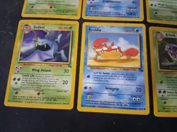 Pokemon Tcg Fossil Card Lot - Seadra Horsea Kingler Crabby Arbok Ekans Golbat - Image 5