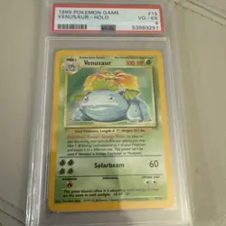 PSA 4 Venusaur #15 Base Set Holo Rare Pokemon Game 1999 Vintage - Image 2