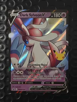 Pokemon TCG Dark Sylveon v SWSH134 Black Star Promos Celebrations Holo NM Cond. - Image 2