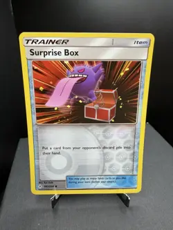 Pokemon TCG SM Unbroken Bonds Surprise Box 187/214 Reverse Holo Gengar Art NM - Image 1