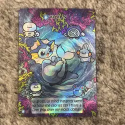 Vapie V Pokiebubies V2 1st Edition Fan Art Chef Ken Lee Pokemon Vaporeon 91 - Image 1