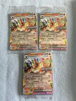 Flareon EX Pokemon Prismatic Evolutions STAMPED Promo 14/131 Surprise - Image 1