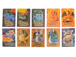 1999 Pokemon Topps TV Animation Series 1, 2 And 3 / LOT of 10 / Blue Logo - Image 1