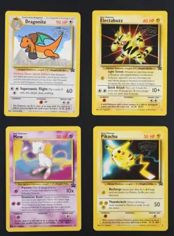 1999 Pokemon Movie Promos Lot of 4 Pikachu Mew Dragonite Electabuzz - Image 1