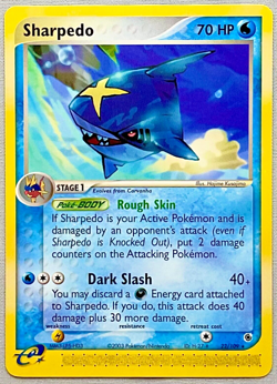 Pokemon Sharpedo #22/109 Non-Holo Rare - 2003 EX Ruby & Sapphire - MINT!! - Image 1