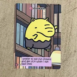 Drowzie Pokiebubies V2 1st Edition Fan Art 110 Chef Ken Lee Pokemon Drowzee - Image 1