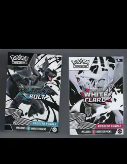 Pokemon Black Bolt & White Flare Booster Bundle Set of 2 Sealed | In Hand ⚫⚪ - Image 1
