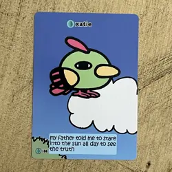 Xatie Pokiebubies V2 1st Edition Fan Art 186 Chef Ken Lee Pokemon Xatu - Image 1