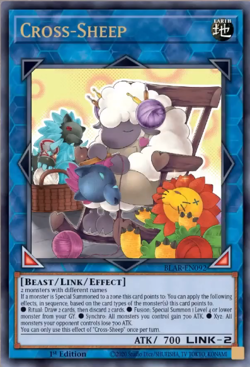 YUGIOH CROSS-SHEEP ULTRA RARE 1ST EDITION NEAR MINT BLAR-EN092 - Image 1
