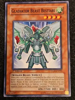 Yugioh Gladiator Beast Bestiari GLAS-EN020 Common 1st Ed NM - Image 1