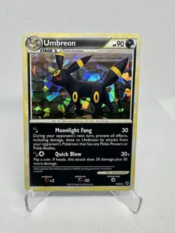 Pokemon TCG Umbreon Holo Card Undaunted Cracked Ice 10/90 - Image 1