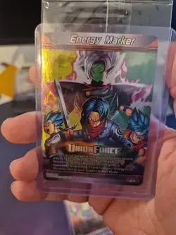M-15 Union Force Energy Marker Bt28 Trunks Vegeta Goku Dragonball Super Card - Image 1