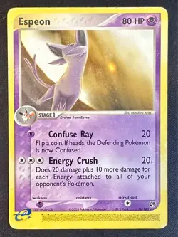 Espeon 16/100 2003 EX Sandstorm Pokemon Card TCG Nintendo e-Series Rare - Mp - Image 1