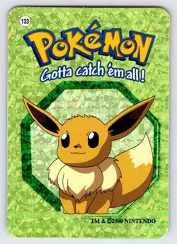 Eevee #133 2000 Pokemon Vending Prism Sticker Card Authentic Nintendo - Nm/Vlp - Image 1