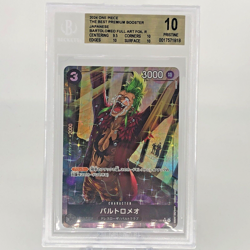 One Piece Card BGS 10 Bartolomeo OP04-089 R Parallel Japanese [10] - Image 1