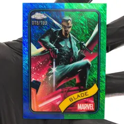Marvel Card Blade 126 Blue Green Shimmer /199 Topps Chrome 2025 [NM] - Image 2