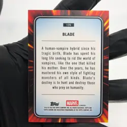 Marvel Card Blade 126 Blue Green Shimmer /199 Topps Chrome 2025 [NM] - Image 3