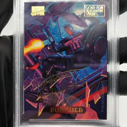 PSA 7 Marvel Card Punisher 94 Gold Signature Upper Deck Masterpieces 1994 [7] - Image 2