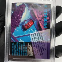 PSA 7 Marvel Card Punisher 94 Gold Signature Upper Deck Masterpieces 1994 [7] - Image 3