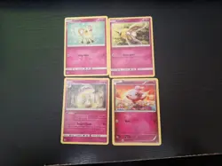 Pokemon Trading Card lot of 4 fairy type Cards. Assorted Lot. - Image 1