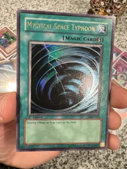 Mystical Space Typhoon MRL-047 1st Edition Yu-Gi-Oh Card Ultra Rare NM - Image 1