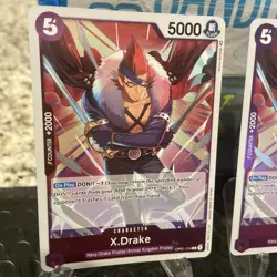 Set of 6 One Piece TCG Cards X.Drake Rare English OP01-114 & OP01-054 - Image 3