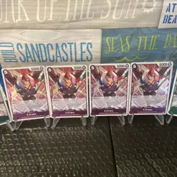 Set of 6 One Piece TCG Cards X.Drake Rare English OP01-114 & OP01-054 - Image 4