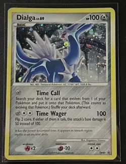 Dialga DP49 Black Star Promo Holo Rare Diamond & Pearl Pokemon Card 2009 LP - Image 1