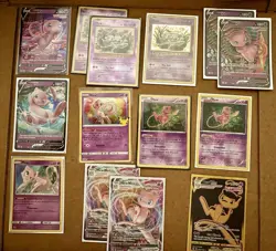 Pokemon TCG MIX Lot - Mew Cards - NM-LP - Miscellaneous Eras - Image 1