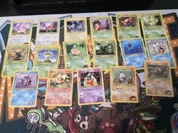 VINTAGE Pokemon Gym Heroes 69 Card Lot 69 Common Uncommon No DUPES - Image 1