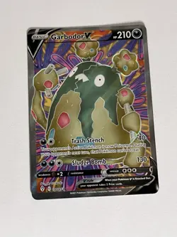 Pokemon TCG Garbador v Full Art Evolving Skies Card 190/203 Near Mint Condition - Image 2