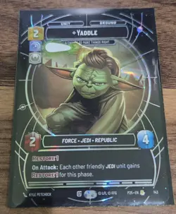 Yaddle - Sectors Qualifier Card - Star Wars Unlimited - Image 1