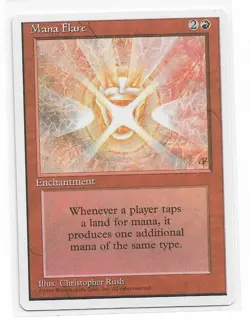 Magic the Gathering ~ MTG ~ 1x Mana Flare ~ Fourth Edition ~ LP - Image 1