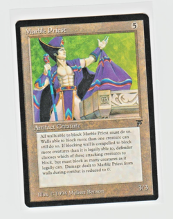 Magic the Gathering ~ MTG ~ 1x Marble Priest ~ LEGENDS ~ M/NM - Image 1