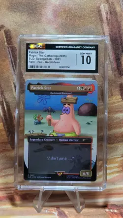 MTG Patrick Star #1931 🌈 Foil Borderless SLD SpongeBob CGC 10 - Image 1