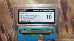 MTG Patrick Star #1931 🌈 Foil Borderless SLD SpongeBob CGC 10 - Image 2