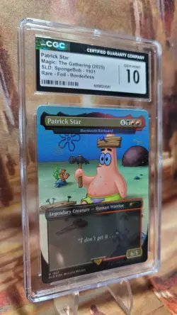 MTG Patrick Star #1931 🌈 Foil Borderless SLD SpongeBob CGC 10 - Image 3