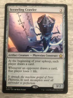 MTG Magic 1 x Scrawling Crawler #132 MTG Foundations NM FREE SHIPPING - Image 1