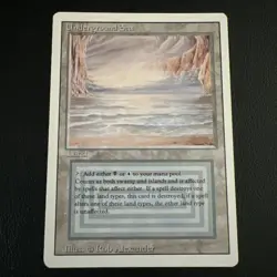 Magic the Gathering Underground Sea Revised Edition Vintage Dual Land LP - Image 1