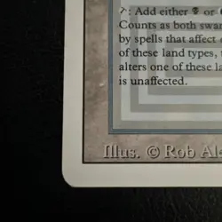 Magic the Gathering Underground Sea Revised Edition Vintage Dual Land LP - Image 3