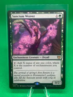 MTG - SANCTUM WEAVER - Wilds of Eldraine Com (R) - Image 1