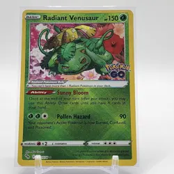 Radiant Venusaur - 004/078 - Radiant Rare - Pokemon GO - Pokemon Card - NM/M - Image 1