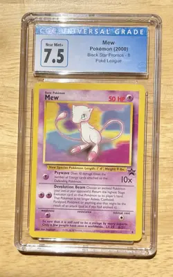 Mew Pokemon 2000 CGC 7.5 Black Star Promos 8 Pokemon TCG - Image 1