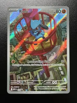 Pokemon TCG - Riolu - Mega Evolutions 010 Black Star Promo Full Art Holo - Image 1