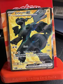 Zekrom EX 158/086 Black Bolt Full Art Ultra Rare Near Mint Pokemon Lot Of 2 - Image 2