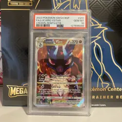 Pokemon Lucario VStar SWSH291 PSA 10 Crown Zenith ETB - Image 1