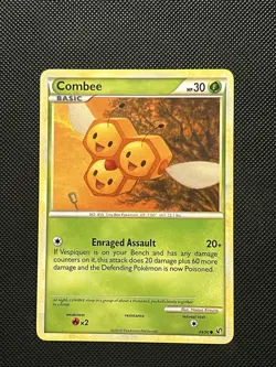 Pokemon HGSS Undaunted - Combee - Non Holo Common - 44/90 - NM - Image 2