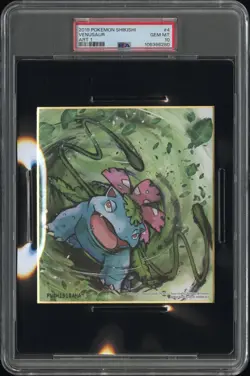 2019 POKEMON SHIKISHI ART 1 #4 VENUSAUR PSA 10 - Image 1